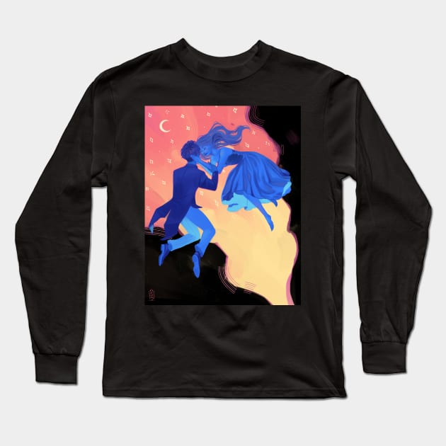 Valentine (front and back) Long Sleeve T-Shirt by Marzipan Art